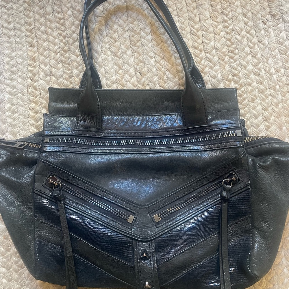 Botkier Black Leather Trigger Bag